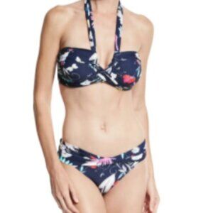 NWT Anthropologie Seafolly Australia Flower Festival Bikini Top & Bottom 8 US